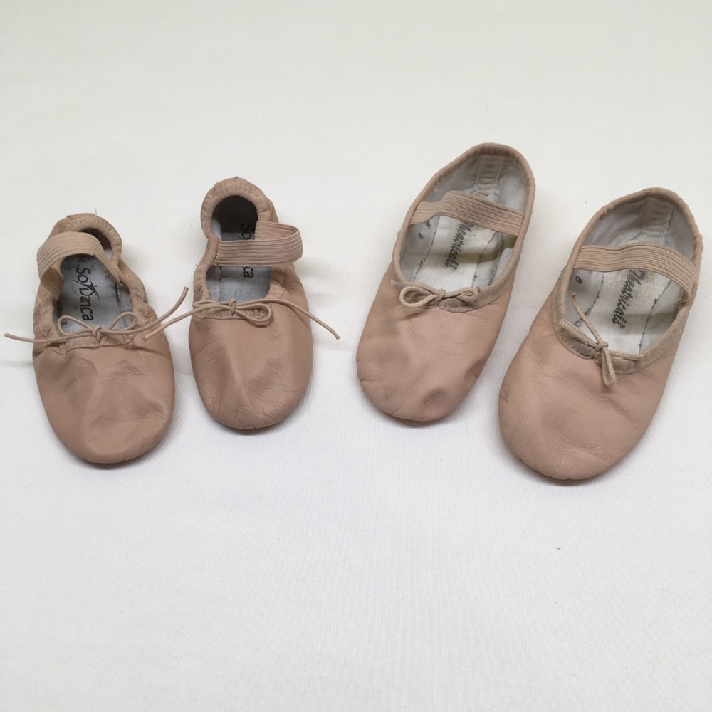 Two pairs of leather Ballet Shoes